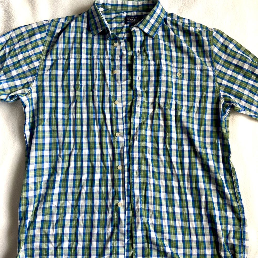 Pendleton Mens short sleeve button down